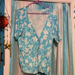 D&Co. short-sleeved cardigan, size L